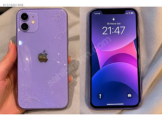 【画面割れ】Apple iPhone 11 128GB パープル Apple / iPhone 11 / parça niyetine iPhone 11 sahibinden.comda