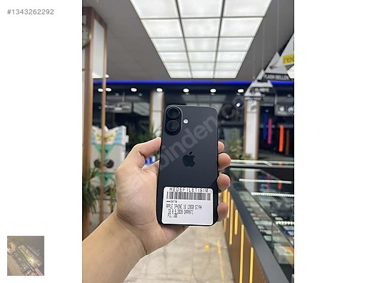 iPhone 16 128 GB Siyah Garantili / Pil %100