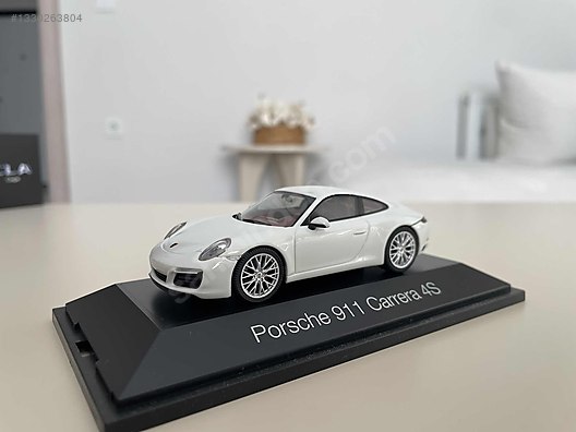 herpa Porsche 911 Carrera 1/43 ミニカー ホワイト Herpa Diecast Model 1:43 Porsche Araba - 1330263804