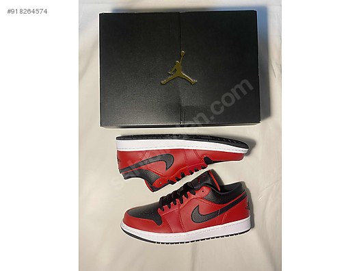 Nike Air Jordan 1 Low Reverse Bred Pebbled Swoosh At Sahibinden Com