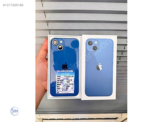 Apple / iPhone 13 / Şifa GSMden Apple iPhone 13 128GB Mavi %88 Pil