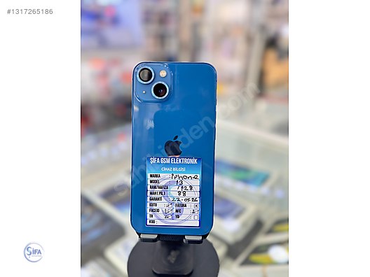Apple / iPhone 13 / Şifa GSMden Apple iPhone 13 128GB Mavi %88 Pil
