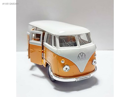 1.36 ÖLÇEK WELLY LİSANSLI 1963 VOLKSWAGEN T1 MİNİBÜS FULL METAL on