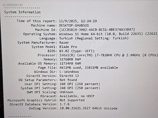 Used & Brand New Items / Gaming & Gamers Exclusive / Gaming PC / Gaming Laptop / Razer