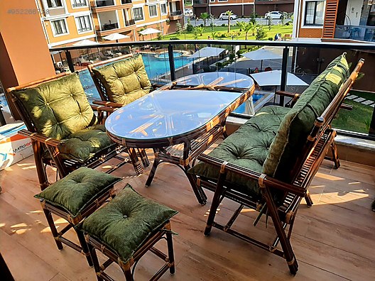 Bambu Mobilya Masa Sandalye Balkon Bahce Teras Takimi At Sahibinden Com 952266728