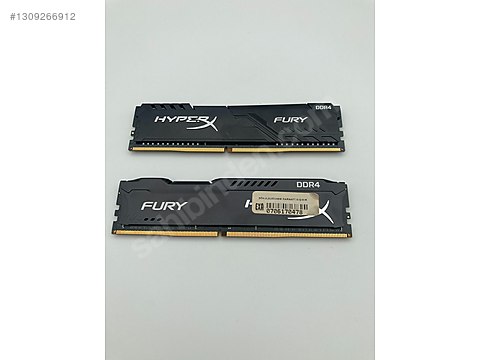 8 GB + 4 GB 2 ADET Kingston HyperX Fury Black 2666MHz DDR4