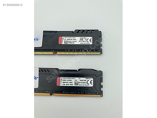 8 GB + 4 GB 2 ADET Kingston HyperX Fury Black 2666MHz DDR4