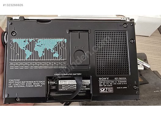 Sony Dijital Portatif Radyo - Sony ICF-7600DA Radyo - 1323266926