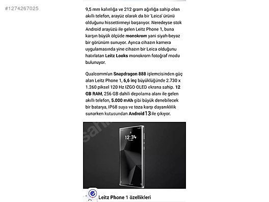 Used & Brand New Items / Cell Phones & Accessories / Cell Phones / Leica / Leitz Phone 1