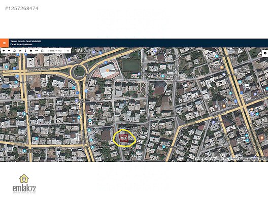 EMLAK 72'DEN GALA DÜĞÜN SALONU ARKASINDA SATILIK MÜSTAKİL ARSA #1257268474