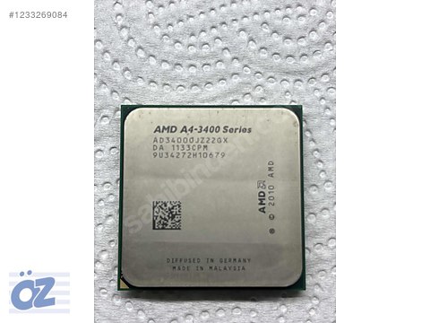 AMD A series 4-3400 - Procesador (AMD A4, 2.7 GHz, FM1 uPGA, 65 W