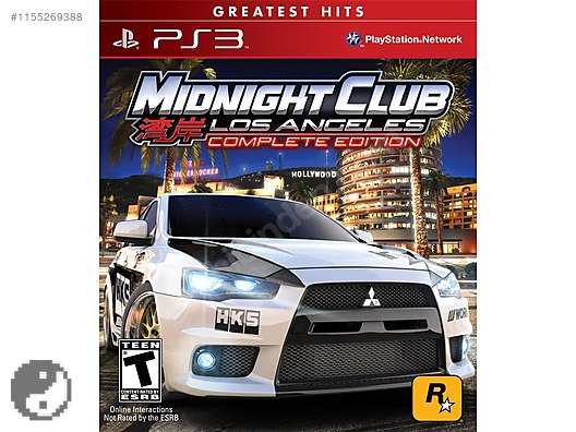 Ps3 Midnight Club Los Angeles Complete Edition sahibinden da