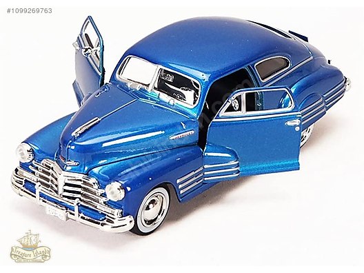 MOTORMAX 1948 Chevy Aerosedan Fleetline Mavi 1/24 DIECAST MODEL