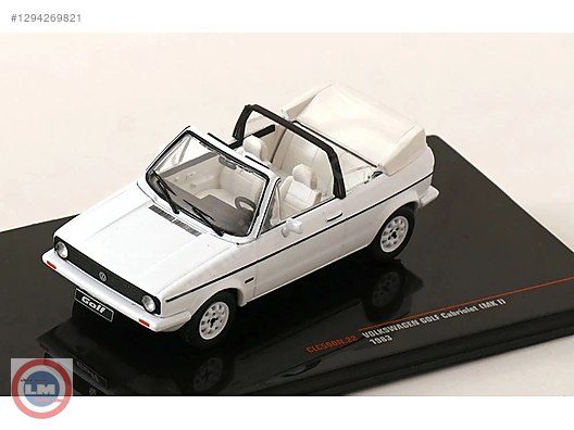 1:43 IXO 1981 Volkswagen GOLF Cabriolet (MK I) ,Lider Model'de on