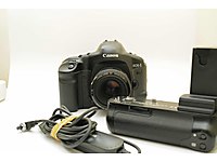 Canon EOS 1V + 50mm 1.8 ve grip