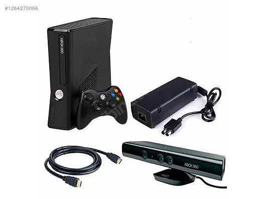 Xbox 360 E + Kinect + 2 Kol + 5 Oyun + Güç Kablosu 500 GB on