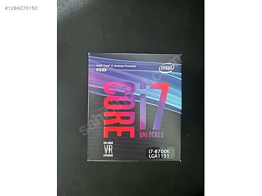 Intel Core i7-8700K Coffee Lake 3.7GHz 12MB İşlemci sahibinden