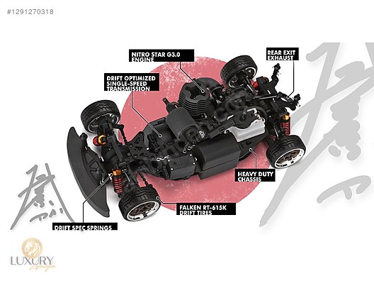 1/10 調整済み エンジンラジコン DRIFT 3 RS4 NITRO HPI ホビーラジコン