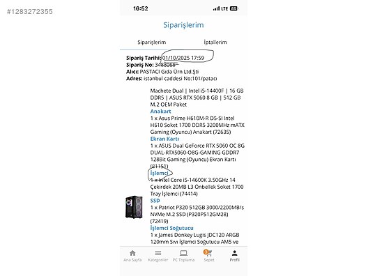 İntel Core i5 14600k 14. nesil işlemci - İşlemci ve Tüm Masaüstü Bilgisayar Parçaları sahibinden.com'da