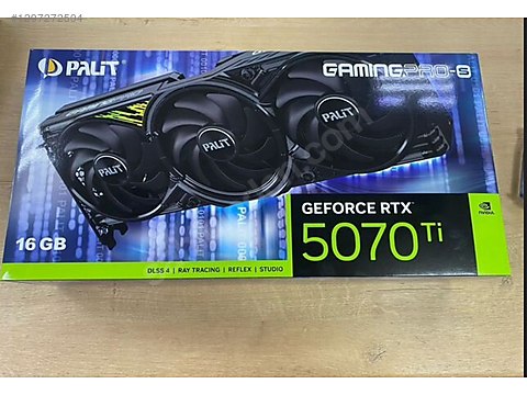 （中古美品）PALIT GEFORCE RTX 5070Ti 16GB Palit GeForce RTX 5070 Ti GamingPro-S 16GB 5070Ti sahibinden.comda