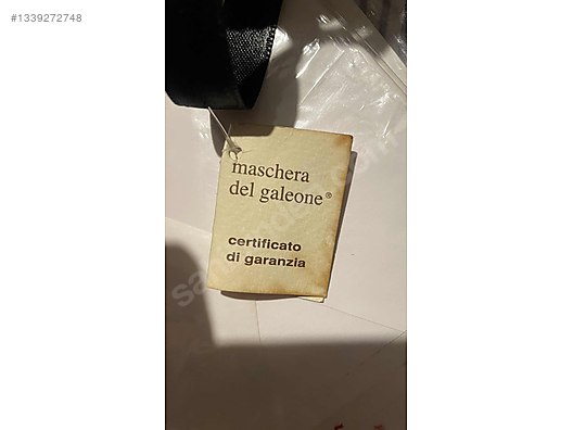 Orijinal Maschera del Galeone Venedik Jester Maskesi Sertifikalı