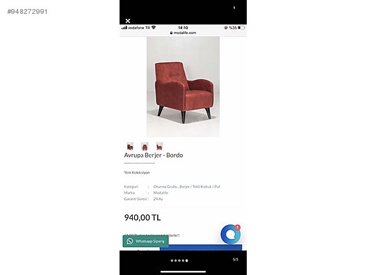 Armchair Modalife Tekli Koltuk At Sahibinden Com 948272991