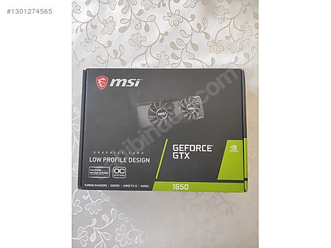 MSI Nvidia GTX 1650 LP Ekran Kartı (4 GB) sahibinden.comda