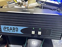 İpgard dual head 4k dp displayport kvm switch cac port