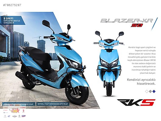 rks blazer 50 rks blazer 50 xr 50 cc scooter 50 cc motor 2021 model motoshop at sahibinden com 786275287