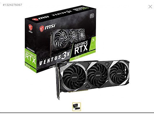 MSI VENTUS 3X GEFORCE RTX 3070 sahibinden.comda - 1324276067