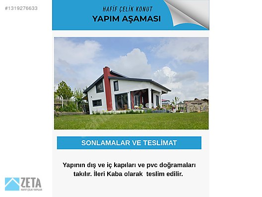 Tek Katlı 4+1 Çelik Ev Modelleri - 1319276633