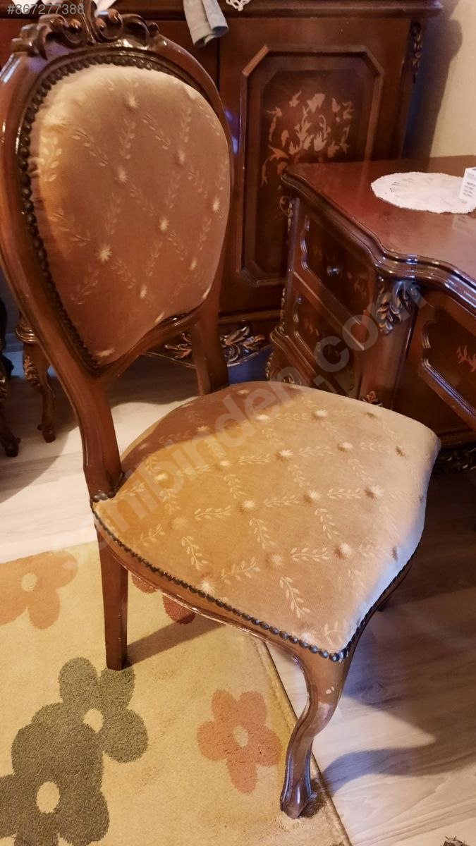 35 yıllık tam takım mobilya Antika Antika Yemek Odası