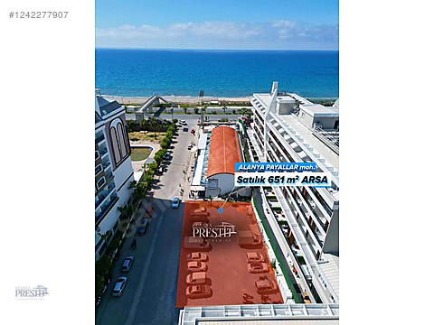 ALANYA PAYALLAR BÖLGESİ SATILIK 651 m2 ARSA TTA...