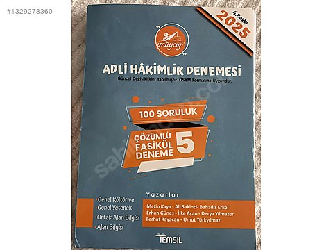 Adli Hakimlik İmtiyaz 5'li Deneme sahibinden.comda - 1329278360