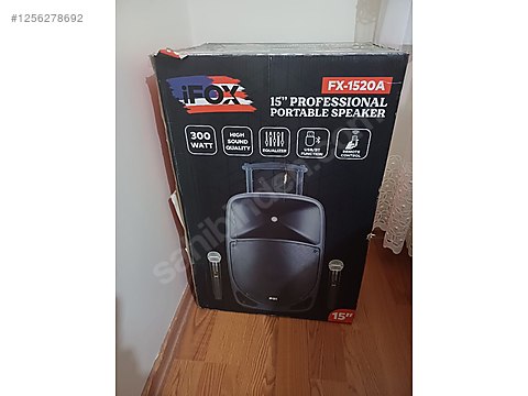 kapalı kutu sıfır satlık ifox fx 1520 A 300 wat hoparlör on