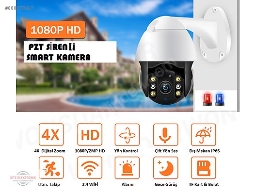 1080p speed dome wifi kamera yapay zeka