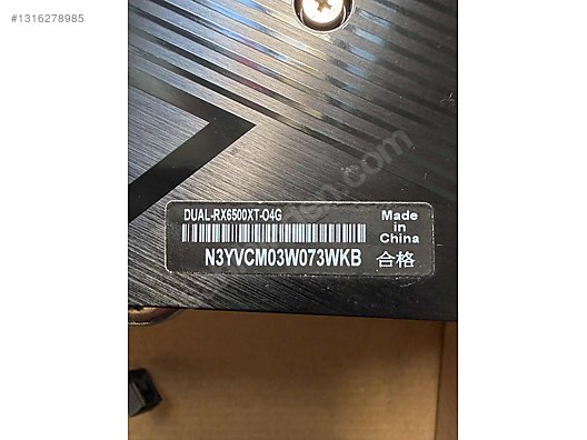 ASUS RX 6500 XT + i3-10105F + H510M-K sahibinden.comda - 1316278985