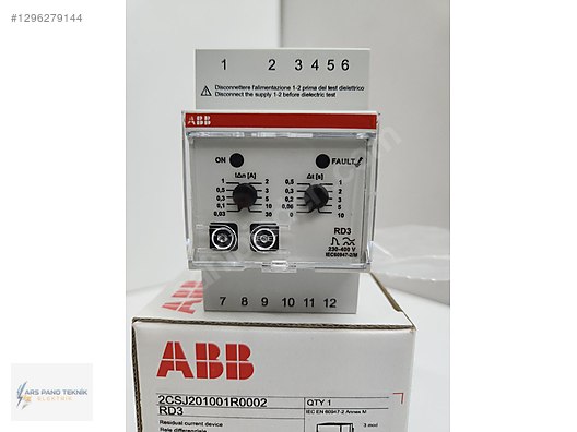 Abb Rd3 Abb 2csj201001r0002 RD3 Toroid kaçak akım algilama rölesi - Sigorta ve ...