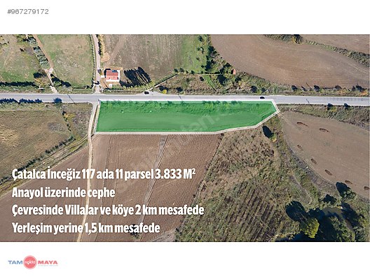 catalca incegiz ana yolu uzerinde kupon tarla satilik arsa ilanlari sahibinden com da 967279172