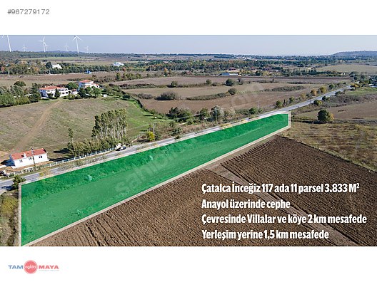 catalca incegiz ana yolu uzerinde kupon tarla satilik arsa ilanlari sahibinden com da 967279172