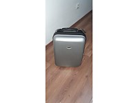 BAVUL, NEWEST, Metalik Gri, Kabin Boy(Küçük Boy), Tekerlekli #1283279372