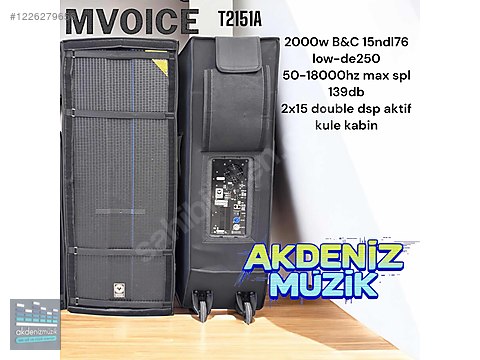 MVOICE T2151A NDL 76 2000W DSP 2X15 DOUBLE AKTİF KABİN sahibinden