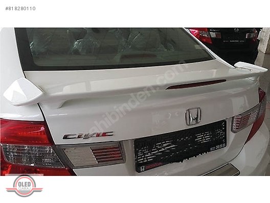 ticari araclar kamyon cekici dis aksesuar honda civic 2012 2015 fb7 isikli spoiler beyaz renk sahibinden comda 818280110