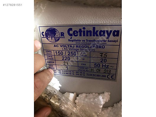 İkinci El ve Sıfır Alışveriş / Bahçe & Yapı Market / Yapı Malzemeleri / Elektrik Tesisatı / Regülatör