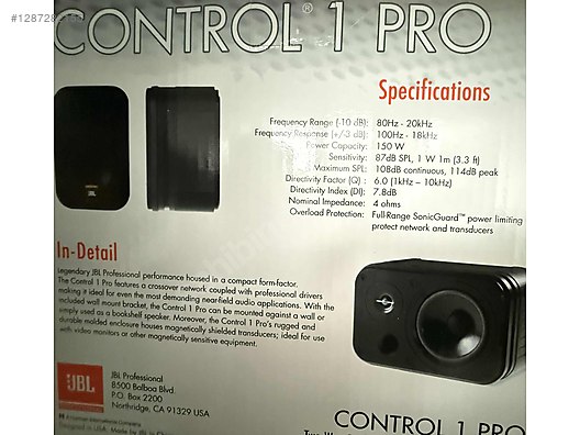 JBL CONTROL 1 PRO sahibinden.comda - 1287282155