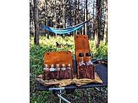 kamp bushcraft baharatlık ve yağdanlık seti