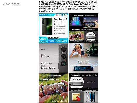 Used & Brand New Items / Cell Phones & Accessories / Cell Phones / Sony / Xperia 1 V