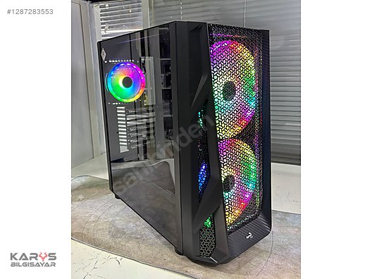 Aerocool Glider Cosmo ATX PC-Gehäuse – Mit Glasfenster, Mesh-Front Für Bessere Luft, Mid-Tower Design