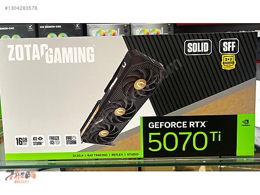 ZOTAC GeForce RTX 5070TI GAMING SOLID SFF 16GB GDDR7 EKRAN KARTI