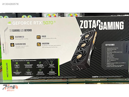 ZOTAC GeForce RTX 5070TI GAMING SOLID SFF 16GB GDDR7 EKRAN KARTI